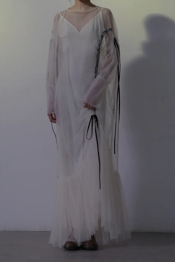 MUTEDANCE SS20 Schleierkleid mit Kordelzug